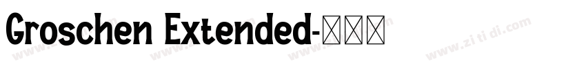 Groschen Extended字体转换
